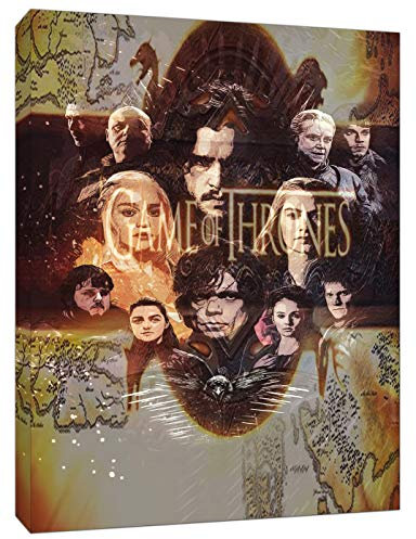 ARTSPRINTS Game of Thrones Movie Banner Print On Framed Canvas Wall Art Home Decoration 30’’ x 20’’ inch(76x 50 cm) -38mm depth