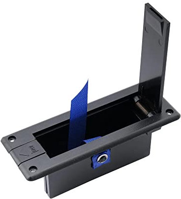 Musiclily Pro 9V BatterieKasten Batteriehalter Batterie Box Abdeckung für Aktivgitarren Bass, Schwarz
