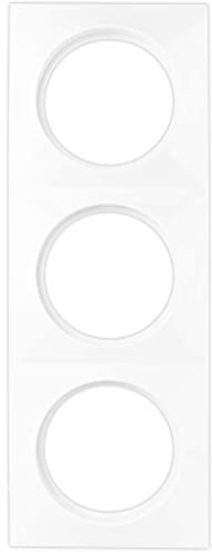 REV 0202830104 Enchufe de Triple, Interruptor de luz de Marco, etc, Blanco, 3-fach