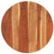 vidaXL Tischplatte Massivholzplatte Holzplatte Ersatztischplatte Holz Platte für Tisch Esstisch Rund 15-16mm 80cm Massivholz Akazie