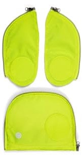ergobag Fluo LED Zip Set LED, Sichtbarkeits-Zippie, für pack, cubo und cubo light gekauft nach Juli 2019 Gelb