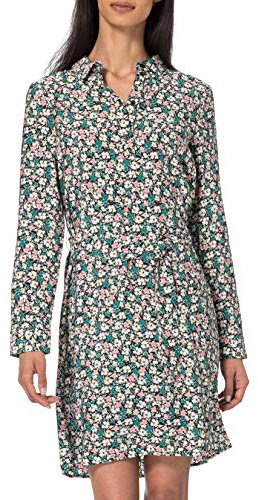 Vero Moda Damen VMELLIE L/S Short Dress WVN Kleid, Nomad/AOP:Ellie, S