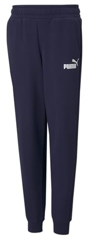 PUMA ESS Logo Pants FL cl B, Jungen Gestrickte Hosen, Peacoat, 586973