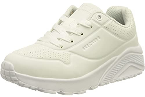 Skechers Jungen Uno Lite-delodox Sneaker, White Synthetic Trim L, 38 EU