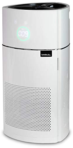 Comedes Lavaero 900 – Moderno purificador de aire de 5 niveles con carbón activo, filtro H13-HEPA e ionizador | CADR 380 m³/h | Sensor de calidad del aire (PM2.5) | Ideal para alérgicos