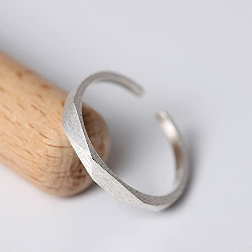 sis-woner s925 Silber Paar offener Ring Zeigefinger Ring Schwanzring Valentinstag Geschenkring