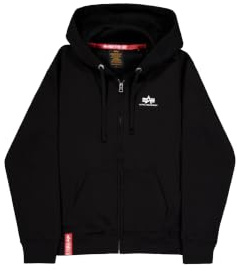 Alpha Industries Herren Basic Small Logo Zip Hoodie