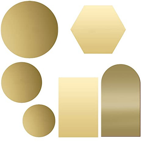 GISELA D Acrylglasscheibe Fotografie Gouden Glasscheibe Acrylglas Fotohintergrund Acrylreflektor für Produkt-, Objektfotografieobjektiv