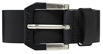 Replay Herren Gürtel aus Leder, Black 098 (Schwarz), 105