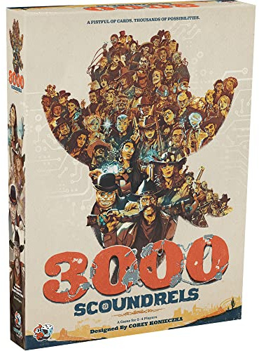 Unexpected Games 3000 Schurken, Brettspiel, ab 12 Jahren, 2–4 Spieler, 60–90 Minuten Spieldauer