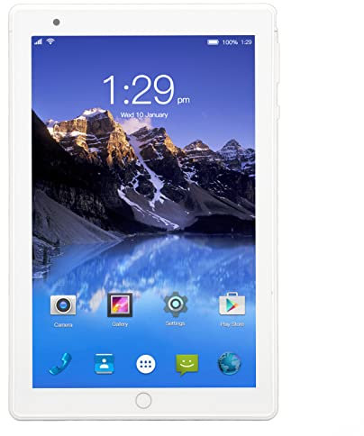 Zunate Tablet PC, Tableta de Llamadas de 8 Pulgadas 1080P FHD 4G para Android 10, Dual Sim, 4GB/64GB, Cámara Dual, CPU MT6592 de 8 Núcleos Respuesta Rápida sin Demora, 2.4G/5G WiFi, Batería de(EU)