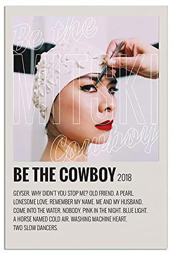 Mitski-Poster, Mitski-Vinyl, Mitski, Leinwand-Wandkunst für Wohnzimmer, Dekoration, ästhetische Vintage-Poster und Drucke, Schlafzimmer-Dekorationen, rosa Regal, Büro, ungerahmt 40.6x61x61 cm