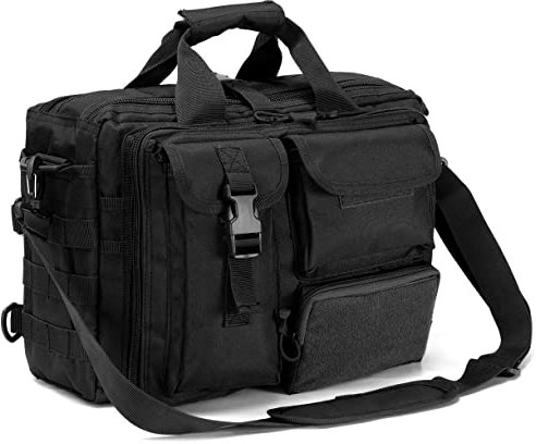 BAGZY Ventiquattrore per PC portatili 15,6 Pollici,Borsello Tattico Militare MOLLE Borsa 24 Ore Oxford Borse Valigetta Uomo Borsa Cartella Portadocumenti da Ufficio Lavoro Regalo per Uomo