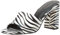 The Drop Damen Pattie Mules mit Hohem Blockabsatz, Zebra, 37.5