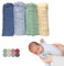 furora BABY Mulltücher Baby 25x25 cm klein | super soft Musselin, Bio-Baumwolle, OEKO-TEX 100: schadstofffrei | Musselintücher Baby Spucktücher Mullwindeln, Waschlappen Neugeborene