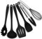 Joyfair Set di 6 utensili da cucina in silicone (nero)