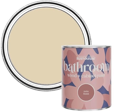 Rust-Oleum Beige Moisture Resistant Bathroom Wood and Cabinet Paint in Satin Finish - Sandhaven 750ml