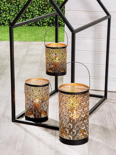 Gilde Windlicht Kubus 52708