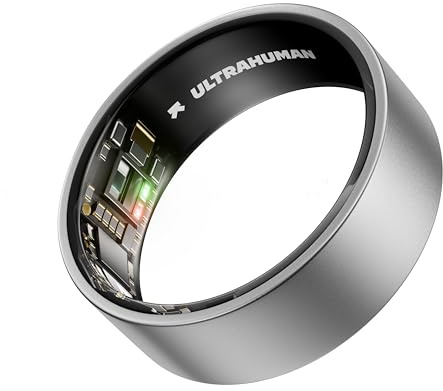 ULTRAHUMAN Ring AIR – Smart Ring für Damen und Herren | Schlaf, Fitness, HRV -Tracking, Stressanalyse & Zyklusüberwachung | Kein ABO | Bis zu 6 Tage Akkulaufzeit | (Größe 13)