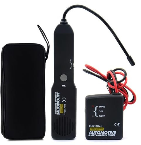 Localizzatore Di Cavi, Tester per Circuiti Elettrici Em415pro DC 6-42V, Rilevatore Di Cavi Sotterranei, Localizzatore Cavi, Tester per Cavi per Rilevare Sistemi Di Circuiti