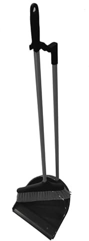 ABENA Juego de recogedor y cepillo de mango largo | Juego de recogedor y cepillo de 84 cm de alto | Adecuado para usar como escoba de cocina, cepillo de suelo, cepillo de barrido interior, barredora y