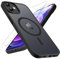 TQIAHF Magnetic Phone Case for iPhone 12/iPhone 12 Pro Case with 2 Tempered Glass Screen Protector Compatible with MagSafe Military Grade Translucent Matte Phone Cover for iPhone 12/12 Pro,Black