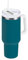 ODAWA Bottiglia di acqua blu forte 40oz Tumbler portatile con maniglia Sport bottiglia di acqua brocca