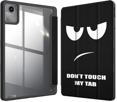 Fintie Funda híbrida con soporte para lápiz para Lenovo Tab M11 (TB330) de 11 pulgadas 2024, funda resistente a los golpes con carcasa rígida transparente en la parte posterior, no para Lenovo Tab P11
