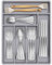 Lifewit Cutlery Drawer Organiser,Plastic Cutlery Tray for Kitchen, Small Flatware Silverware Knife & Fork Organiser for Deeper Drawer, Kitchen Countertops Tableware Holder,6 Compartment, Grey