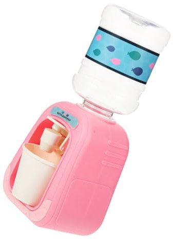 HEMOTON Simulationswasserspender Aus Kunststoff Winziger Mini-wasserspender Für Puppenhäuser Dekoratives Mini-hausgerät-Modell Cartoon-Design Geeignet Für Spielküchen Und