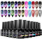 MSRUIOO 12 Farben UV Nagellack Cat Magnet Eye 9D Shellac Cat Eye Gel Nagellack Set mit Magnet, Reflektierend Magnetisch Schellack für Anfänger Maniküre Salon 8ML