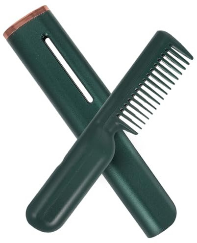 CALLARON Plancha De Pelo Eléctrica Peine Eléctrico Calefactor Para Alisar El Cabello Herramienta Eléctrica Portátil Alimentación Usb Para Uso Doméstico y Viajeros