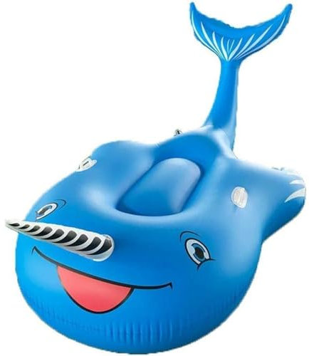 YCVAWEOD Narwhal Narhal Floating Row Playage Gonflable Épais Lit Flottant Bague de Natation Prophes Pool Gonflable Pool Float 270 * 145 * 100cm Gonflable LWX