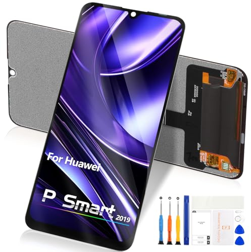 Reparo Écran pour Huawei P Smart 2019 LCD Display pour Huawei P Smart 2019/2020 Écran LCD Pot-LX1 Pot-LX3 P Smart 2019 Écran Tactile Digitizer Assemblée avec Kit de Réparation (Noir)