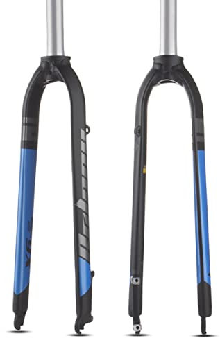 TOTLAC Mountain Bike da 26/27,5/29 con Forcella Rigida, sterzo Dritto da 1-1/8, Freno a Disco, sgancio rapido, Forcella Anteriore per Mountain Bike, Bici in Lega di Alluminio, forcelle