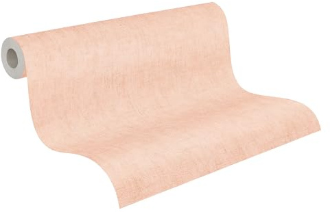 Livingwalls CosmoLiving Textured Non-Woven Wallpaper in Pink – 10,05 x 0,53 m Solid Colour Wallpaper by Cosmopolitan – 791098
