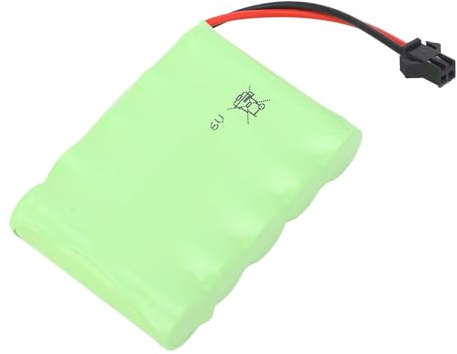 aqxreight Hochleistungsstufe 6,0 V 2400 MAh Lithium-Batterie-Austausch für RC-Autos und LKWs mit SM 2p-Stecker