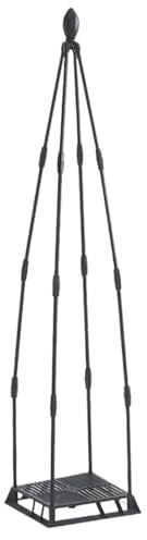 Torre per viti da giardino - Struttura in metallo resistente per arrampicarsi, supporto per piante da esterno, struttura decorativa per giardino resistente e inossidabile, struttura alta e durevole