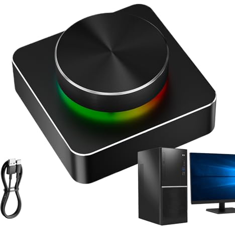 Computer-Einstellung, Lautstärkeregler, Lautstärkeregler, programmierbare RGB-Taste, Klick-Stummschaltung, einstellbares Audio für ältere Benutzer, Musikproduzenten, Erwachsene