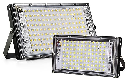 50W 100W 150W Llevó La Luz De Inundación IP65 Impermeable Reflector For Exteriores LED Lámpara Calle Luces Pared Garaje en el jardín(150W)