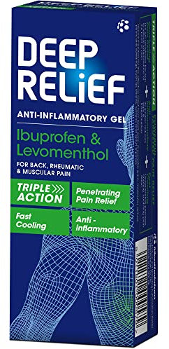 Deep Relief Anti Inflammatory Gel - Triple Action Relief From Back, Rheumatic & Muscular Pain, 30 g (Pack of 1)