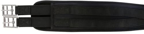 Kerbl 3211581 Sattelgurt mit Memory-Schaum, Schwarz, 120cm Länge