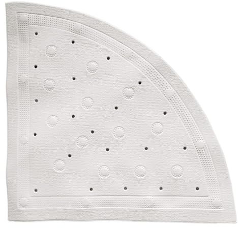 Home Flair Cushioned Non Slip Anti Mould Shower Mat | Strong Suction Curved Corner Bath Mat