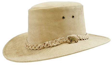 Australien Style Allwettertauglicher Cowboy Leder-Hut für Damen und Herren