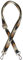 styleBREAKER Schmaler Taschen Schulterriemen verstellbar mit Buntem Zick-Zack Muster, Wechsel Taschengurt, Unisex 02013023, Farbe:Schwarz-Grau-Braun