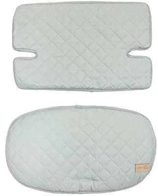 roba Sitzverkleinerer roba Style - Sitzkissen 2-teilig für alle Sit Up Hochstühle - Sitzpolster für Babyhochstuhl in Frosty Green