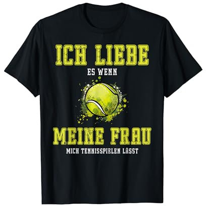 Tennismotiv - Tennisspieler Tennisspielerin - Tennis T-Shirt