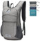 Arvano Wanderrucksack Leichter faltbarer Rucksack 10L Kleiner Rucksack für Männer Frauen, Tagesrucksack Mini Rucksack für Wandern Radfahren Reisen Outdoor Daypack (Grau)