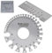 Smgda 2 Pcs Round Dual Sided Wire Gauge 0-36 American Standard Measuring Tool & Metal Sheet Thickness Gauge Stainless Steel Wire Welding Gauge for Wire Cable Sheet Gage