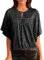 GRACE KARIN Damen Glitter Party Oberteil Festliche Rundhals Pailletten Tops zur Hochzeit Schwarz XL